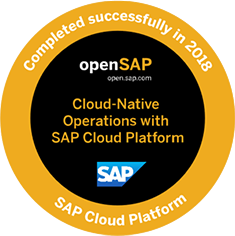 Badge SAP Cloud Platform 2018